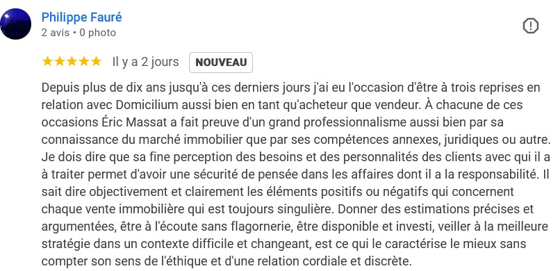 Domicilium chasseur immobilier Toulouse - 5 étoiles - top avis client