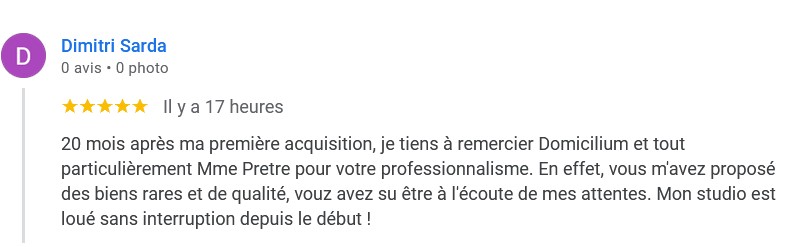 Chasseur immobilier Toulouse - DOMICILIUM Chasseur Immo avis 5 étoiles